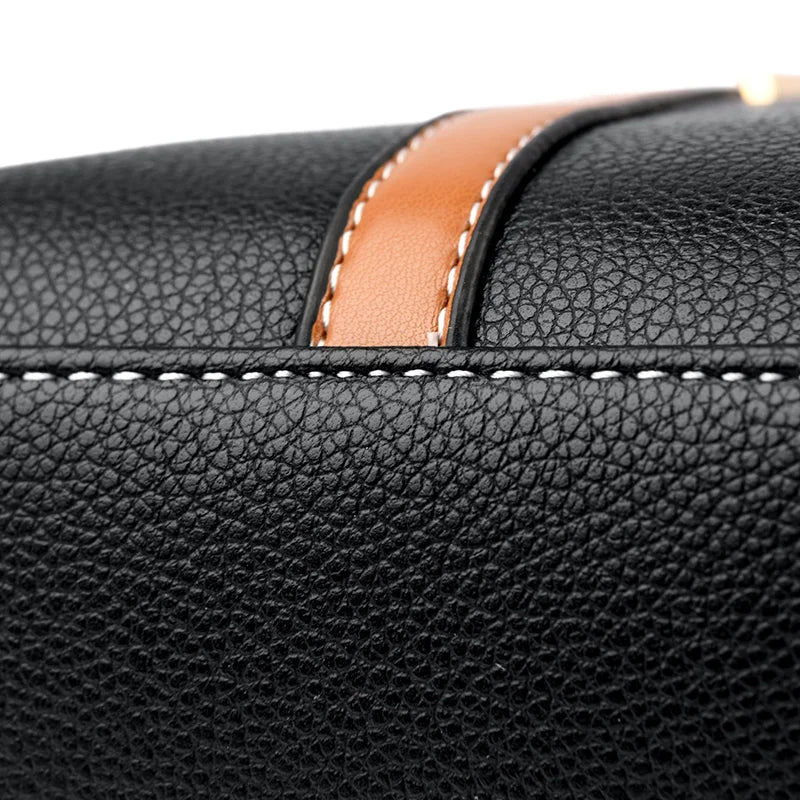 Bolsa Transversal Feminina Pequena Aurora, bolsa preta, bolsa de couro, bolsa casual, bolsa elegante, bolsa feminina, bolsa pequena, bolsa minimalista - lojamillani