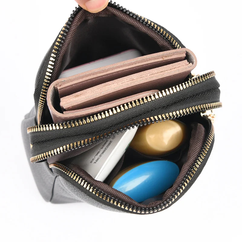 Bolsa Transversal Feminina Pequena Aurora, bolsa preta, bolsa de couro, bolsa casual, bolsa elegante, bolsa feminina, bolsa pequena, bolsa minimalista - lojamillani