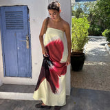 Vestido Feminino Longo Tomara Que Caia Flor do Verão