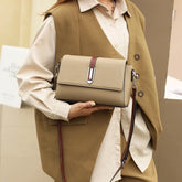 Bolsa Tiracolo Feminina Luxe, bolsa cáqui, bolsa pequena, bolsa transversal, bolsa elegante, bolsa com alça ajustável - lojamillani