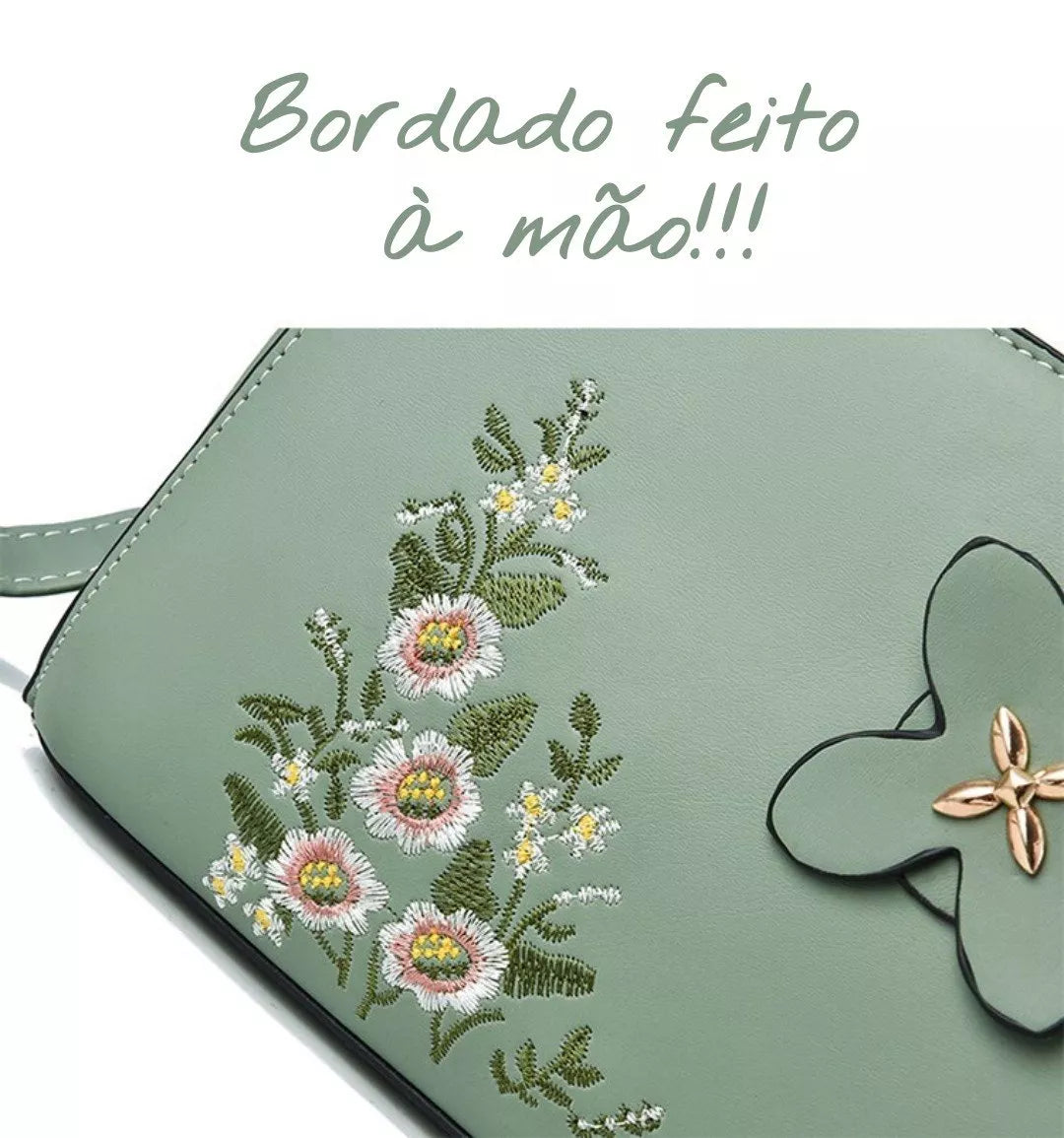 Bolsa Tiracolo Feminina em Couro Abbey, Bolsa Feminina Verde Tiracolo, Bolsa Tiracolo de Couro, Bolsa de Couro, Bolsa Verde de Couro, Bolsa de Mão, Bolsa de Ombro, Bolsa Verde - lojamillani