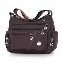 Bolsa Transversal Feminina Impermeável Maitê, Bolsa Transversal Marrom, Bolsa Impermeável, Bolsa Transversal com Muitos Bolsos, Bolsa Feminina a Prova D'água, Bolsa Feminina de Ombro, Bolsa Marrom - lojamillani