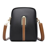 Bolsa Transversal Feminina Pequena Aurora, bolsa preta, bolsa de couro, bolsa casual, bolsa elegante, bolsa feminina, bolsa pequena, bolsa minimalista - lojamillani