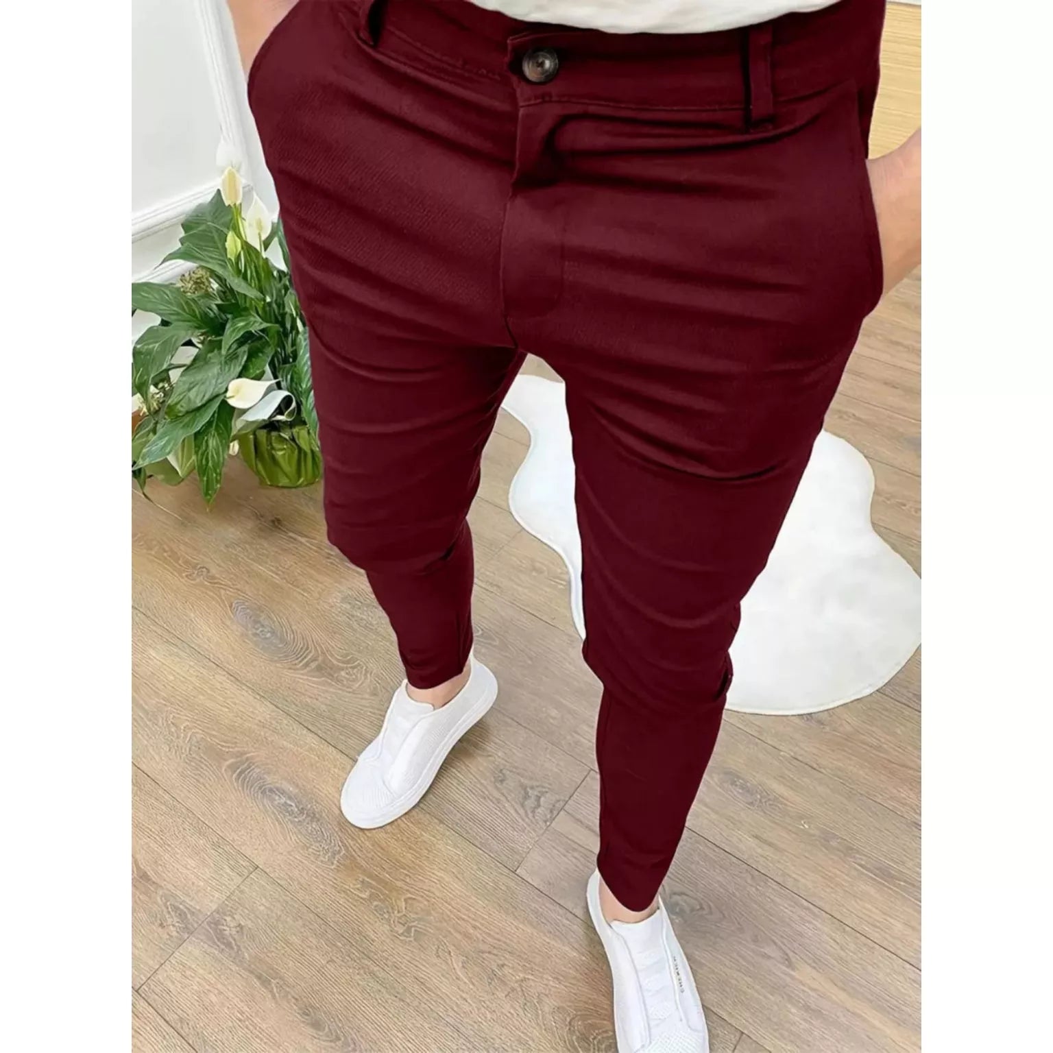 Calça Alfaiataria Masculina Premium Skinny Vittorio, Calça Vermelha, Calça Alfaiataria, Calça Skinny, Calça Masculina Premium, Calça Masculina Social, Calça Social Skinny, Calça Masculina Apertada - lojamillani