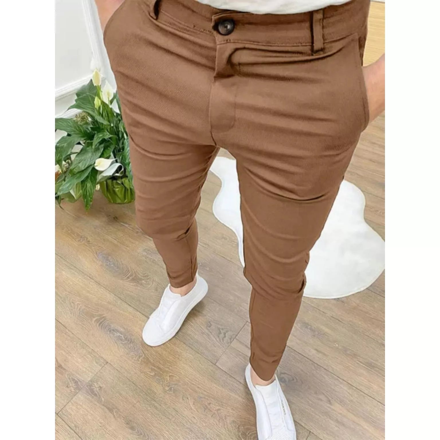 Calça Alfaiataria Masculina Premium Skinny Vittorio, Calça Cáqui, Calça Alfaiataria, Calça Skinny, Calça Masculina Premium, Calça Masculina Social, Calça Social Skinny, Calça Masculina Apertada - lojamillani