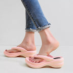 Chinelo Plataforma Feminino Sandrinha, Chinelo Plataforma Rosa, Chinelo Feminino Plataforma, Chinelo Confortável, Chinelo Rosa - lojamillani