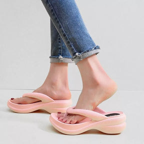 Chinelo Plataforma Feminino Sandrinha, Chinelo Plataforma Rosa, Chinelo Feminino Plataforma, Chinelo Confortável, Chinelo Rosa - lojamillani