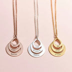 Colar Personalizado com Nome Vinculo Eterno, Colar Rosé, Colar Prata, Colar Dourado, Colar Personalizado Varias Cores, Colar com Nomes, Colar de Elos com Nomes, Colar de Gotas com Nomes, Colar do Dia das Mães - lojamillani