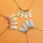 Colar da Mamãe Personalizado com Nomes Especiais, Colar com Pingente de Filhos, Colar com Bonequinho dos Filhos, Colar com Nome dos Filhos, Colar da Mamãe - lojamillani