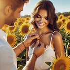 Colar de Girassol Giratório Antiestresse Emotion, Colar Dourado, Colar de Girassol Dourado, Colar Girassol, Colar Giratório, Colar Antiestresse - lojamillani