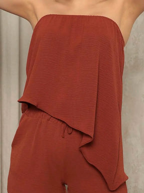 Conjunto Feminino Short e Blusa Kiara, conjunto feminino marsala, conjunto feminino verão, conjunto blusa e short, conjunto camisa e short feminino - lojamillani