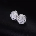 Conjunto Feminino de Prata 925 Rosa Eterna, conjunto prata 925, colar prata 925, pulseira prata 925, brinco prata 925, conjunto feminino prata 925, acessórios de prata - lojamillani