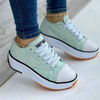Tênis Feminino Verde, Tênis Feminino Casual, Tênis Casual Feminino Trendy - lojamillani