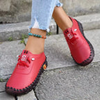 Tênis Feminino vermelho, Tênis casual vermelho, Tênis vermelho confortavel, Tênis Feminino de Couro Casual Plus - lojamillani