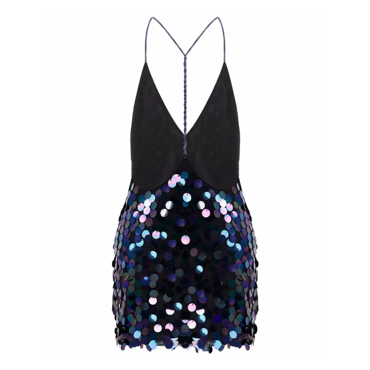 Vestido Feminino Curto Preto com Brilho Paetê GlowUP, vestido preto, vestido curto preto, vestido com brilho, vestido de festa com brilho, vestido de paetê, vestido de paetê - lojamillani