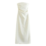Vestido Feminino Midi Tubinho Tomara Que Caia Elise